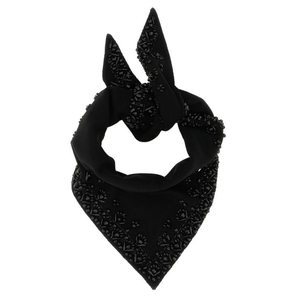 P.A.R.O.S.H. Black Wool Women's Foulard